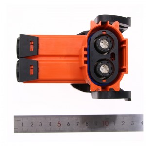 Nouveaux véhicules d\'énergie Connecteur de courant élevé 200A Connecteur de poignée de bouche de coude à 2 broches